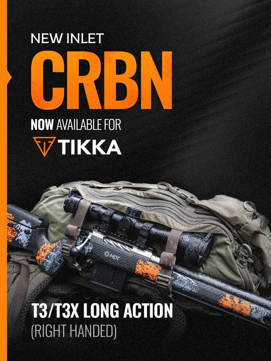 MDTTAC's tweet photo. Now available for Tikka long actions ๐ฅ
The CRBN Rifle Stock delivers competition-level precision in a field-ready platform.
Available now:
https://t.co/gRsS7eQFjf
#MDTTAC #Tikka #CRBN https://t.co/2X6QMQzF23
