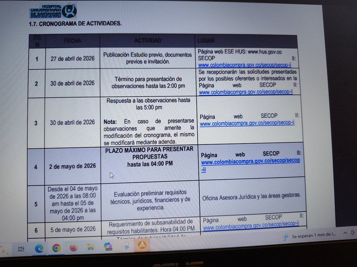 IngjrRodrigo's tweet photo. @HUSantander convoca proceso EXPRÉS INV PUB-06-2026 xa construcción y ampliación de capacidad instalada grupo de apoyo diagnóstico y xa servicios d imágenes diagnósticas, hemodinamia...x $6.149 millones. En efecto, los potenciales oferentes tendrán q comprar póliza sin..Sigue https://t.co/XcH8kBk3Gh