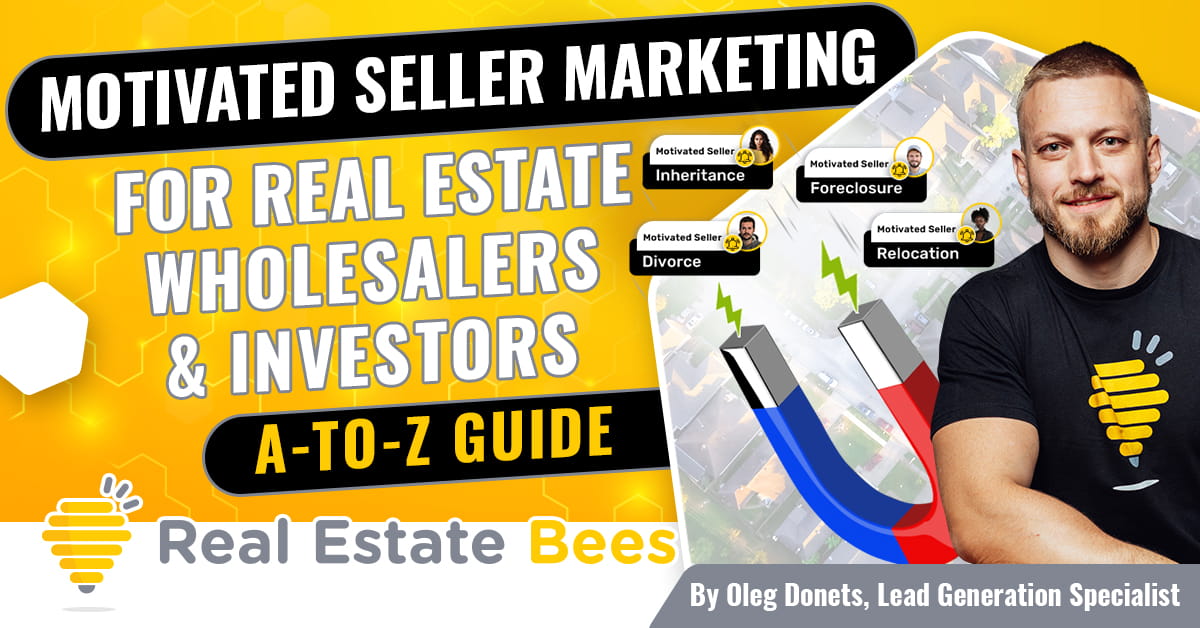 RealEstateBees's tweet image. Want more motivated seller leads? Real Estate Bees CEO @DonetsOleg breaks down top marketing channels—plus risks &amp;amp; rewards—so you can grow your REI pipeline. Read more: zurl.co/tqO6u 

#realestateinvesting  #realestateinvestor  #REI  #realestatemarketing