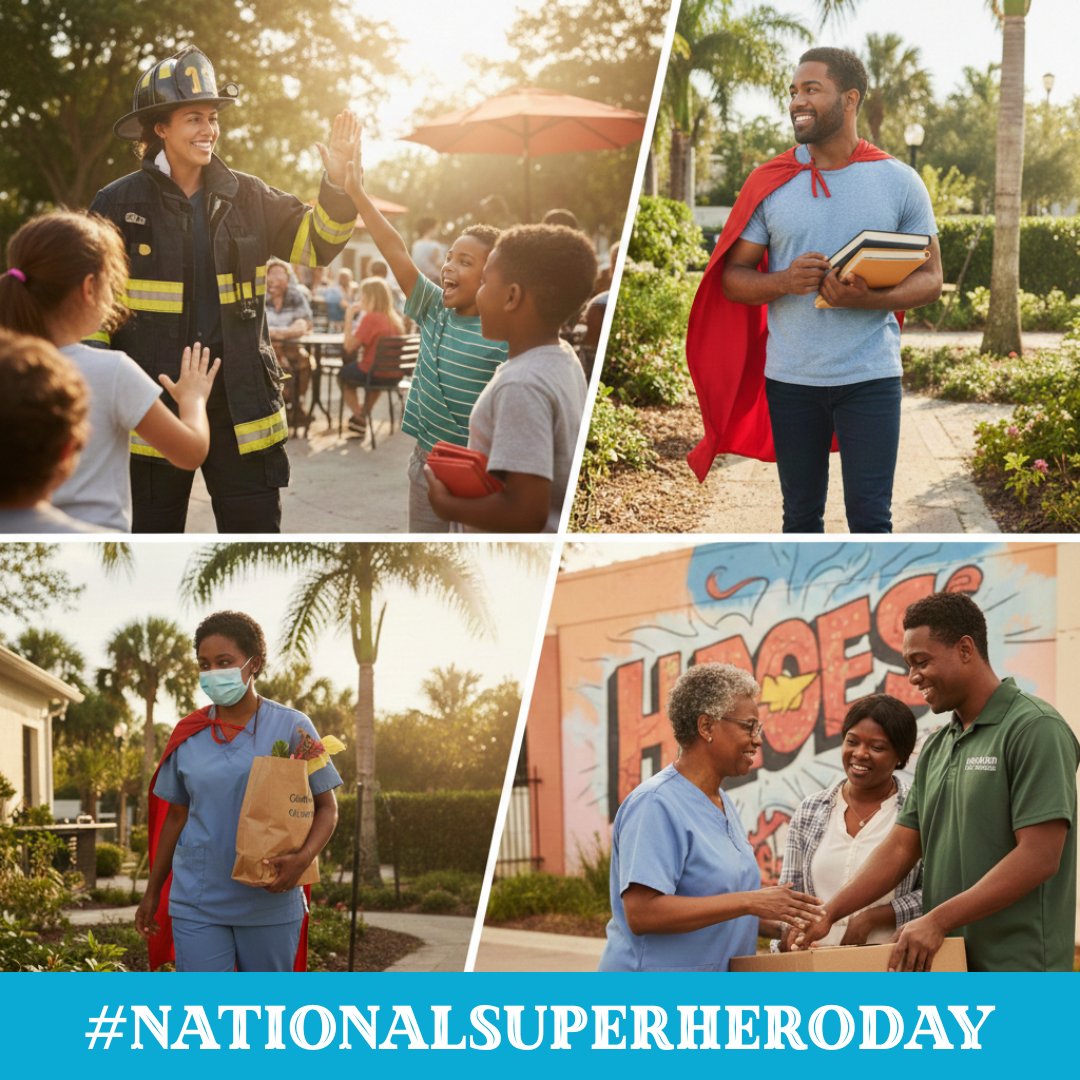 MissionBaySS's tweet photo. Happy National Superhero Day! 🦸‍♂️🏙️

Today isn't just about the movies—it's about the local heroes who make our community great. From teachers and first responders to the neighbor who always lends a helping hand, we salute you!

We feel lucky to be part of such a heroic community. https://t.co/0pToshWE4c