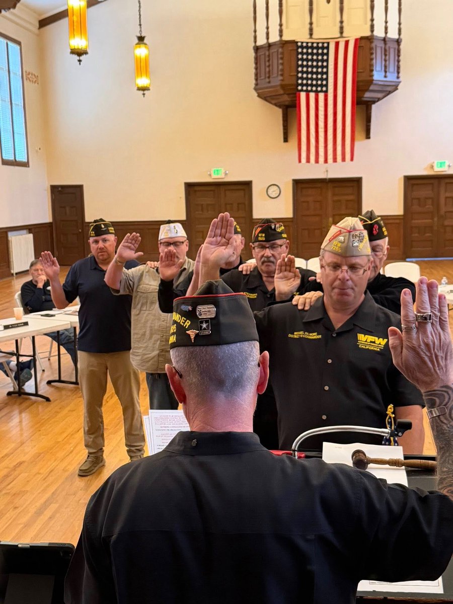 VFWCalifornia's tweet image. District 10 held the installation of officers for the 2026-2027 year and they are ready to lead!

This team is stepping forward with purpose for the year ahead. Congratulations to all!👏🤩🇺🇸

#VFWCA #VFW #StillServing #Leadership #Veterans