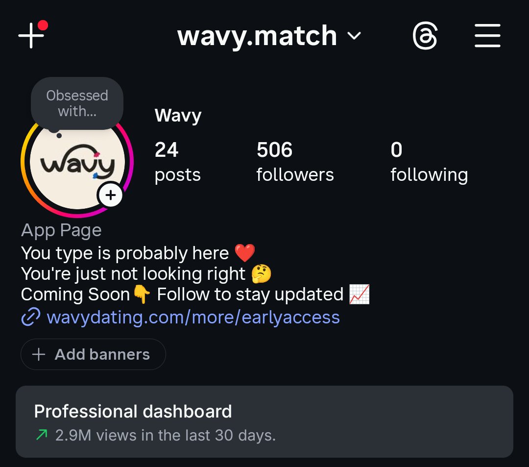 Wavy_match's tweet photo. We're so grateful to get 3 million views and reach the milestone of 500 followers in the first 30 days of our instagram page 🙌

Wavy is the new hype 🔥 https://t.co/nhM9HkHmou