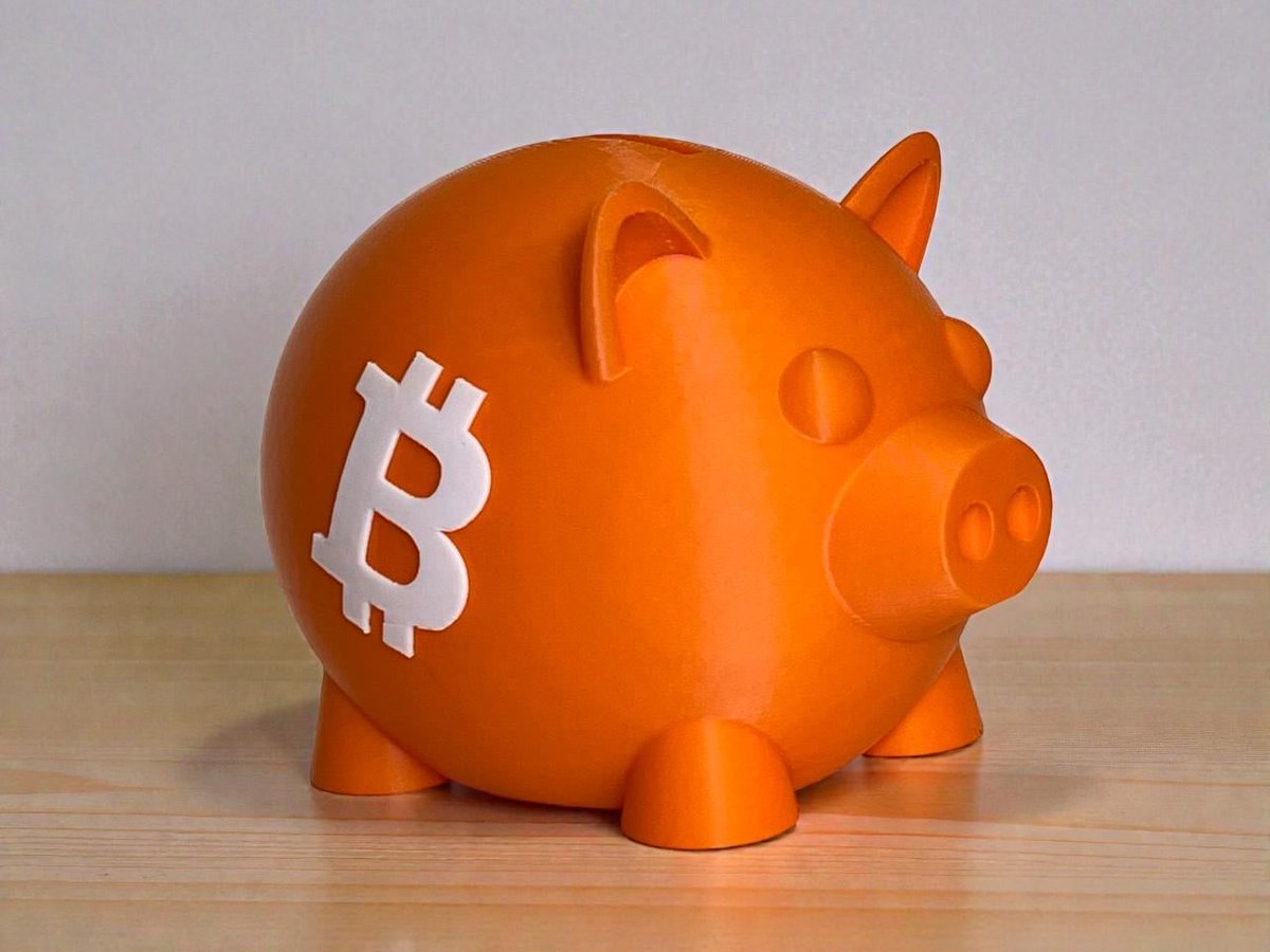 OPUSmakes's tweet photo. The world famous Bitcoin Piggy Bank can be yours!  https://t.co/dcMIHgQqtx #bitcoin #btc #crypto #piggybank #3DPrinting #etsy https://t.co/veFgHd5LxY