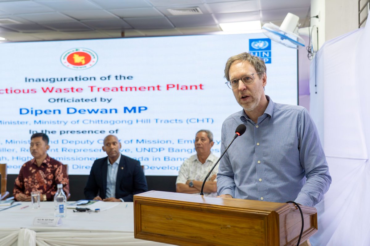 UNDP_BD's tweet image. With support from #PartnersAtCore 🇯🇵 @JapanGov, @UNDP🇧🇩launched an infectious waste treatment plant in Rangamati, strengthening hospital safety, protecting communities, and building resilient health systems in the CHT. Read more: t.ly/9U4JG
@UNDPTokyo