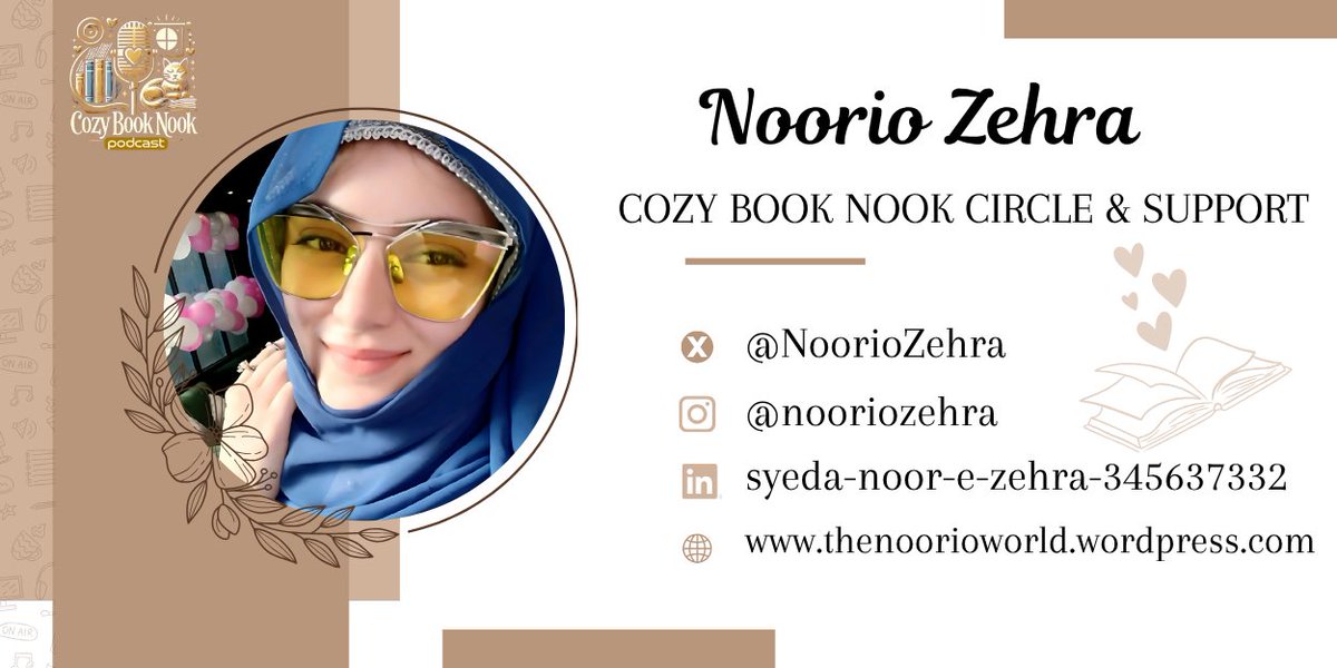 NoorioZehra's tweet photo. 📚 Welcome to the #CozyBookNook 📷The #podcast is #live! 📷@Publishquest &amp; #writerscommunity
@MaryLSchmidt
@laflamme_sharon
@Irishgirl692
@loveGoldenHeart
for hosting 📷

https://t.co/dTBY2rXJwd https://t.co/8wdoY27CPU