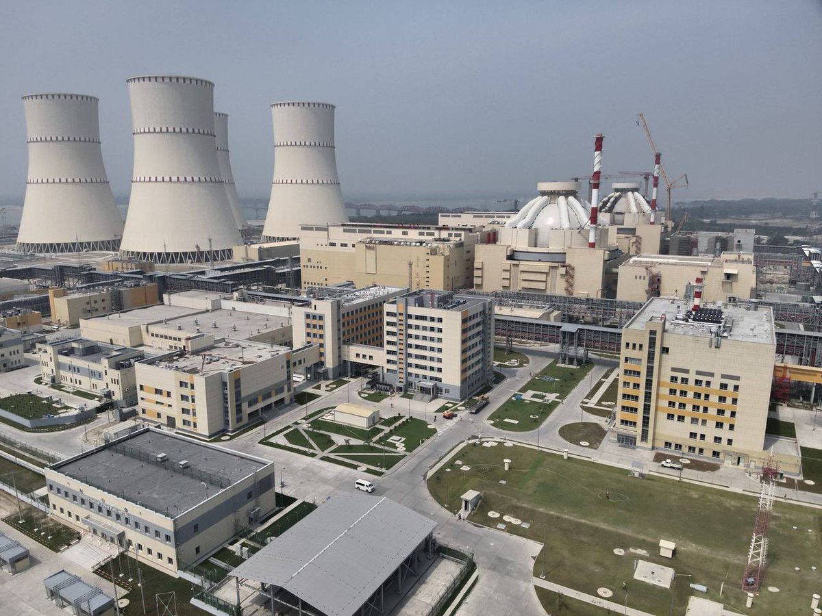 EmbassyofRussia's tweet image. ⚡️On April 28, #Rosatom launched Bangladesh’s first #NPP.

💬 Rosatom head Alexey Likhachev: Bangladesh joins nations using peaceful nuclear energy.

This project marks another important step in developing global nuclear energy