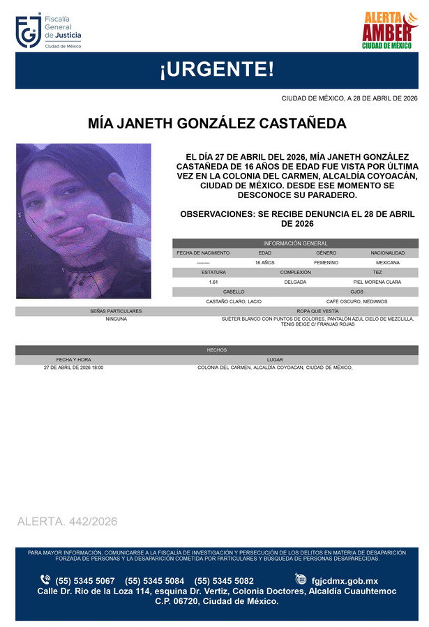 Alerta Amber CDMX tweet media