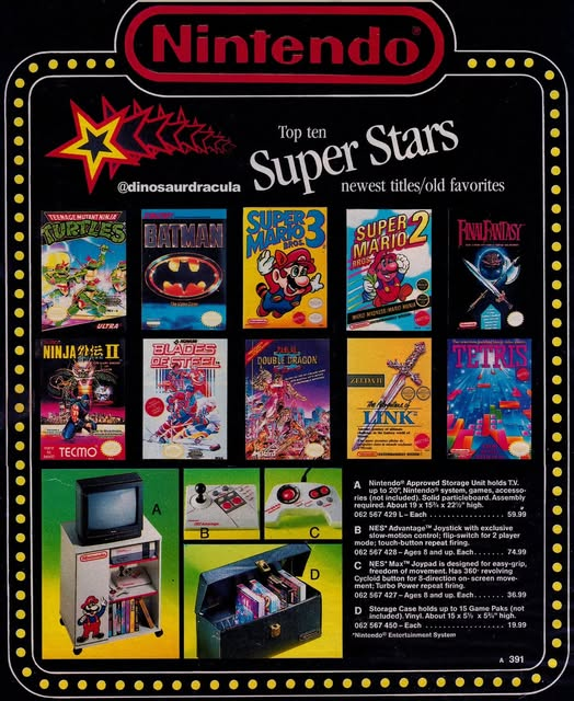 JudgeJohnGalt's tweet image. Retro collectors: how many of these goodies do you have in your collection? I've got all the games, the NES Advantage and the NES Max. Never had the storage case or the TV cart. 🤔
#VideoGames #retroGames #nintendo