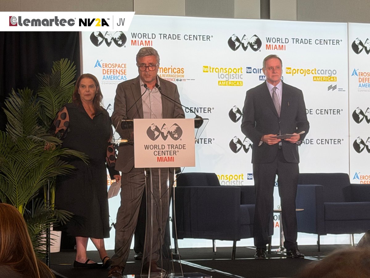 NV2AGroup's tweet photo. Lemartec-NV2A JV was proud to attend #StateOfThePorts as a presenting sponsor—joining Mayor Daniella LevineCava, COO Jimmy Morales, Hydi Webb, and Ralph Cutié in conversations shaping our region’s gateways. Buildingwhat’s next at MIA &amp; PortMiami #lemartecNV2A #nv2abuilds #MasTec https://t.co/B8HFJAUDGP