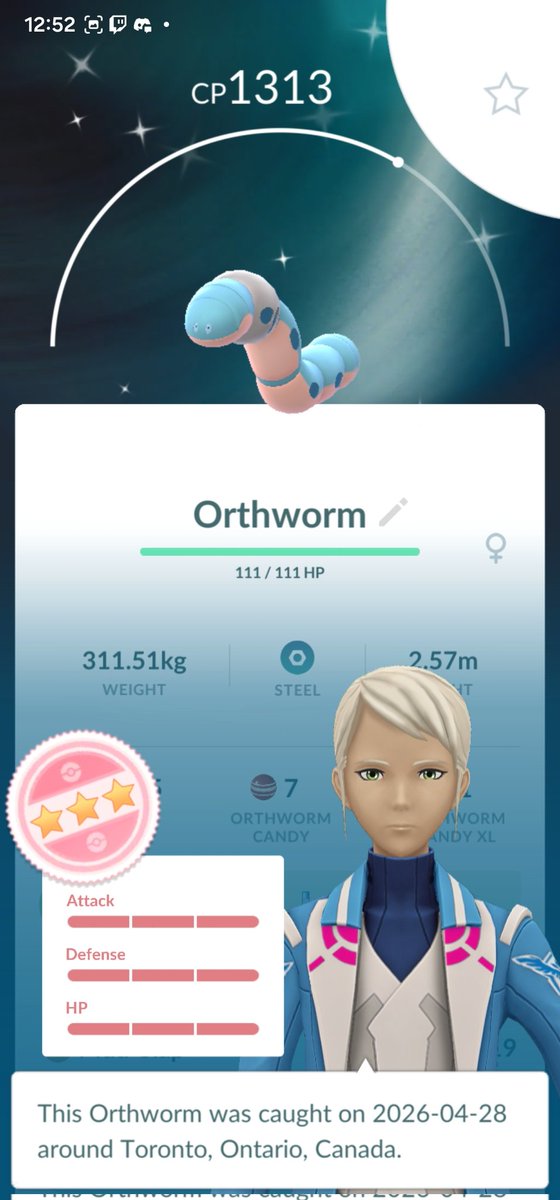 LooglePlus's tweet image. Holy Shit! First one i battle and I got myself a flipping Shundo!
#pokemongo #shiny #hundo