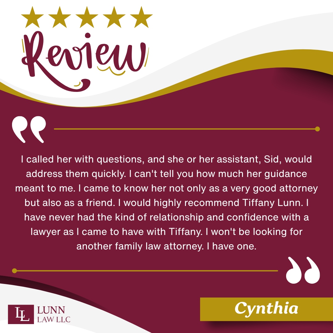 LunnLawLLC's tweet photo. Thank you Cynthia for the ⭐️⭐️⭐️⭐️⭐️ Review! https://t.co/yCcNBbvakV