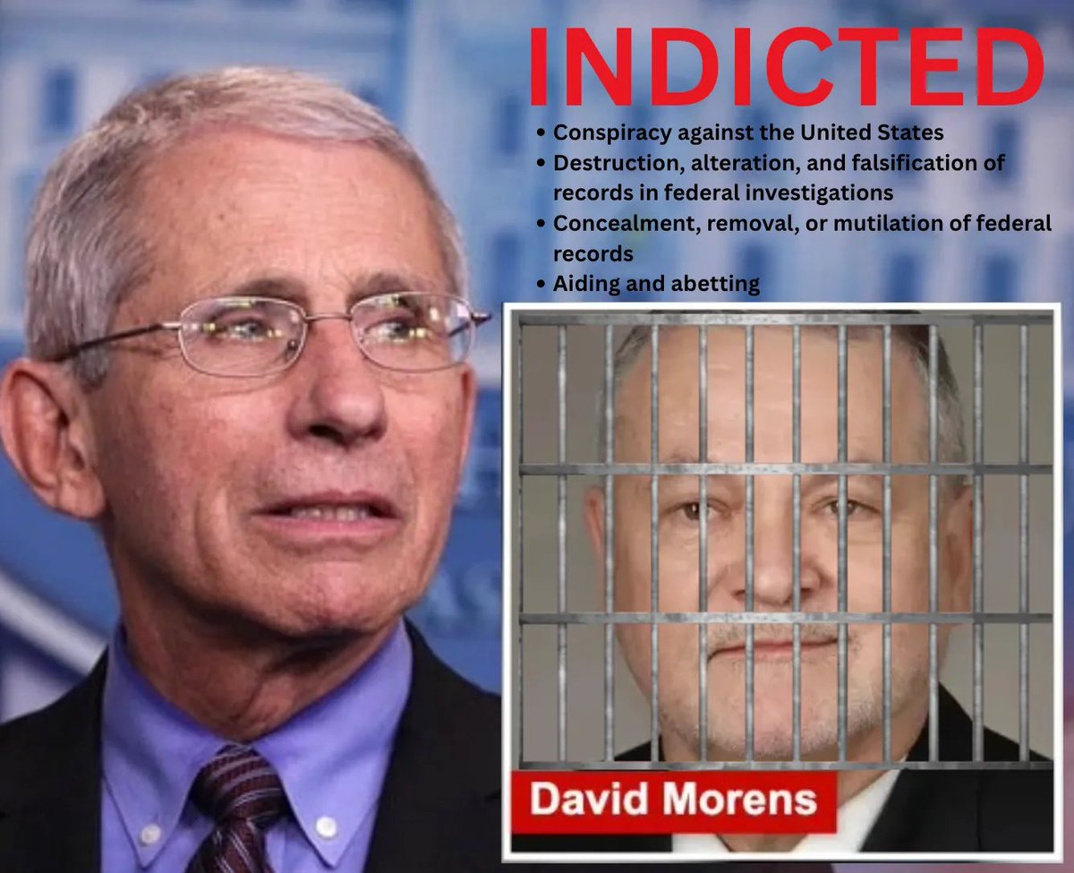 NVICLoeDown's tweet photo. BREAKING: Top #Fauci Advisor Indicted in First Criminal Prosecution Against a Senior COVID Official | @NicHulscher | https://t.co/NvqdO0A6bZ
#DavidMorens co-conspirators include #PeterDaszak of #EcoHealthAlliance

#NIH #NIAID https://t.co/YHgPmuXYLt