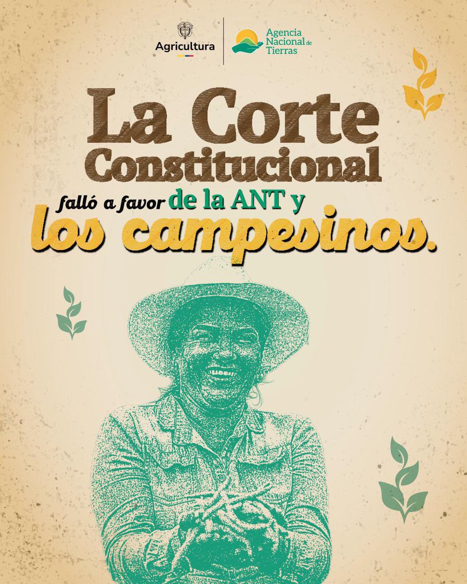 GiLopez23's tweet photo. En Colombia, la #JurisdicciónAgrariaYa cumple un papel clave en la organización del territorio rural. A través de ella, se busca brindar seguridad jurídica a los campesinos, impulsar la productividad agrícola y reducir las desigualdades que han afectado al campo colombiano. https://t.co/9VQ8p5fhd1