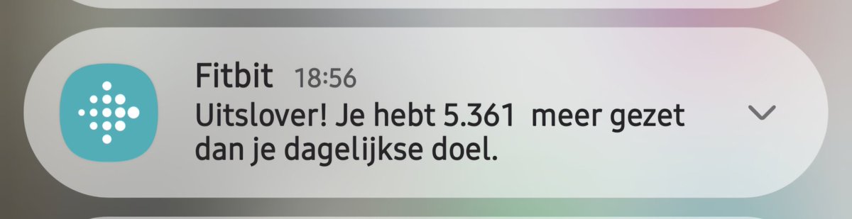 Het motiverende van fitbit. 🥴 Weer een titel rijker 🤣