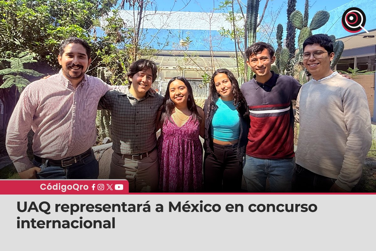 CodigoQro's tweet photo. #OrgulloLocal 💯 Estudiantes de las facultades de Química e Ingeniería de la #UAQ participarán por segundo año consecutivo, en la #StudentDesignCompetition 2026, organizada por la #WaterEnvironmentAssociationofTexas 🇺🇸 ¡Conoce su proyecto! ⤵️

https://t.co/f1go5ect2H

#CódigoQro #Periódico #Noticia #Querétaro #Educación