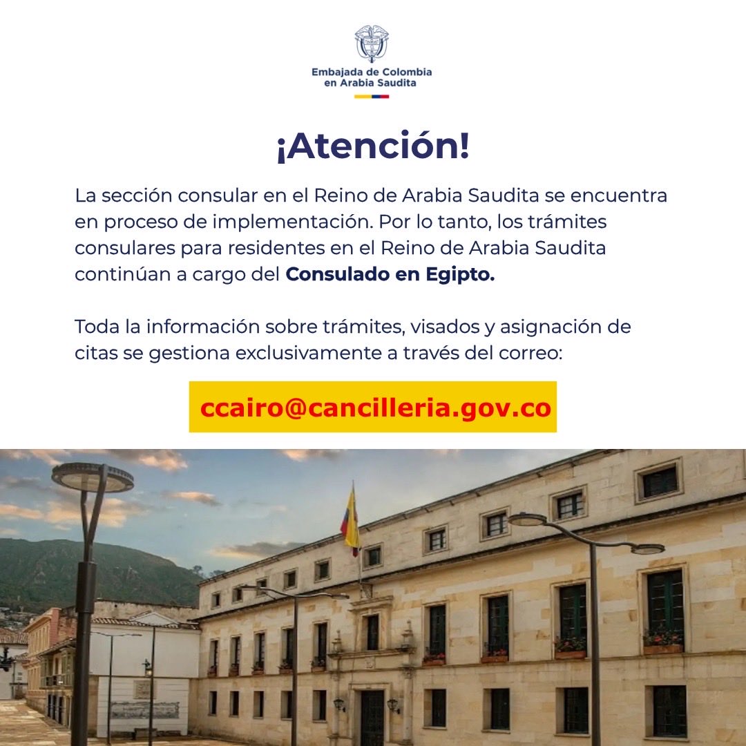 Embajada de Colombia en el Reino de Arabia Saudita tweet media