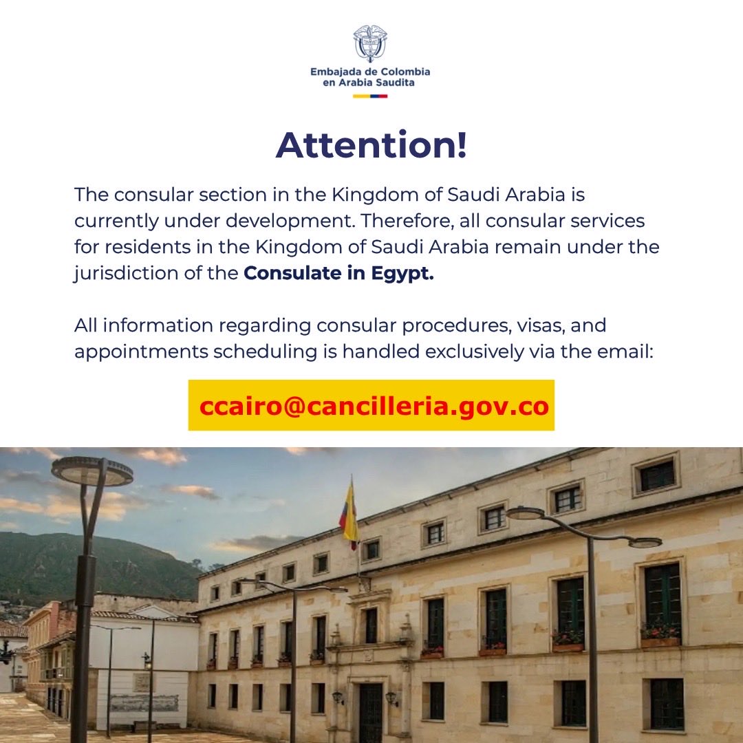 Embajada de Colombia en el Reino de Arabia Saudita tweet media