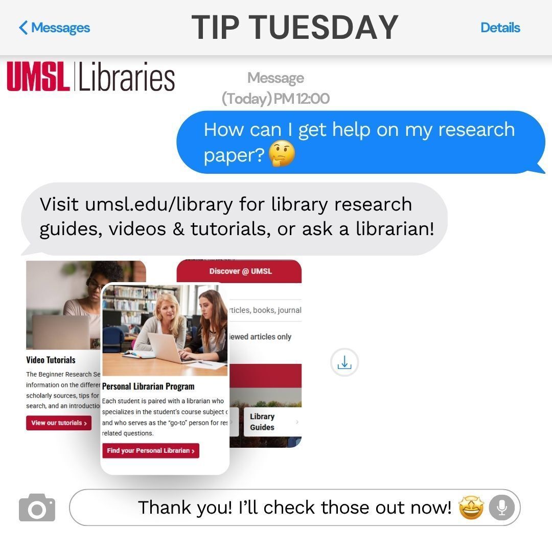 UMSL Libraries tweet media