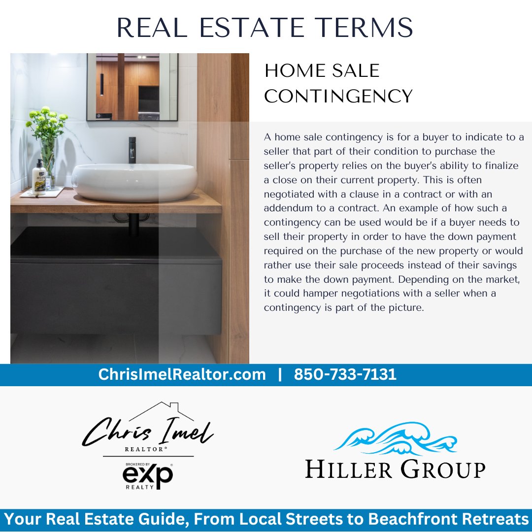 ImelRealtor's tweet image. What is Home Sale Contingency? #realtorlife #realtoroftiktok #exprealty #realtor #realestateagent #hustle