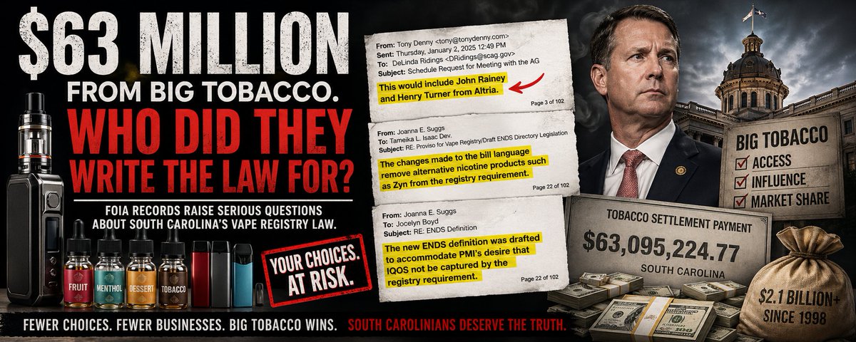 is truth funded by big tobacco Both Big Tobacco AND Big Bloomberg want that rapidly rising blue line  eliminated, but for different reasons. Classic Bootleggers & Baptists  behavior. Big Tobacco wants them gone to protect cigarette sales.  @MikeBloomberg