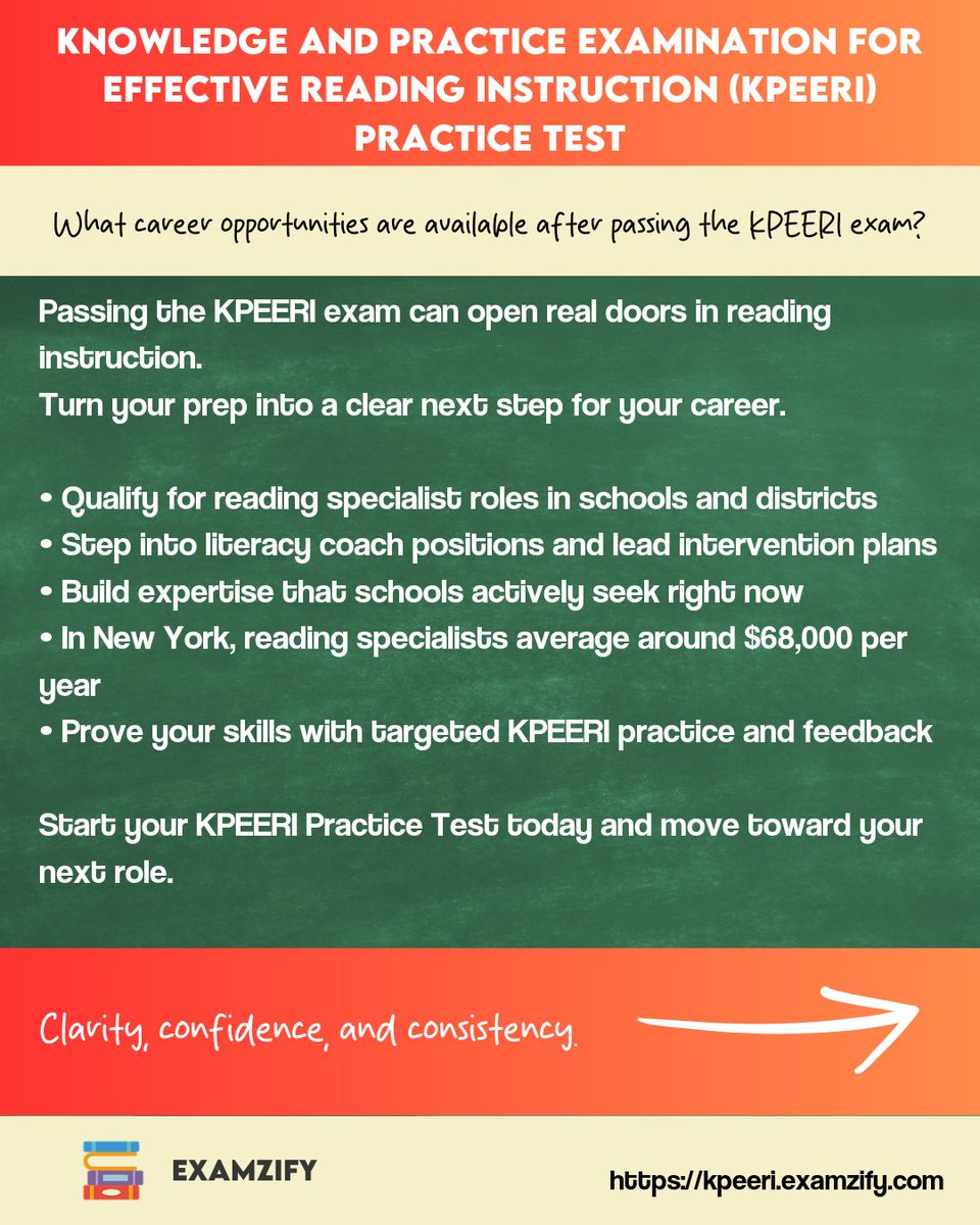 examzify's tweet image. Build momentum, track your progress, and walk into test day ready to deliver effective reading instruction. #LiteracyEducation #ScienceOfReading #Phonics #ReadingComprehension #I nstruction #Assessment #TeacherLife #EducationStudents #StudySmart Good Tuesday #PracticeTest