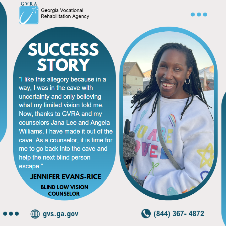 GVRAgency's tweet photo. Meet Jennifer Evans-Rice, whose 10-year nursing career came to an unexpected end after she experienced significant vision loss. Jennifer reached out to GVRA by completing an online referral, and that decision changed everything.
Read Jennifer's Story: https://t.co/CYyGlYYXoY https://t.co/WVAXLSlfCZ