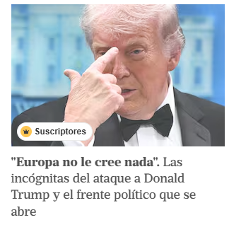 Nadie serio le cree. Trasciende nacionalidades e ideologías.

Los conservadores no le creen. Progresistas, tampoco.

Los Estadounidenses no le creen. Europeos, menos.

Los congresistas no le creen. El pueblo tampoco.

Le creen los chupapija y los ideologizados con fines de lucro.