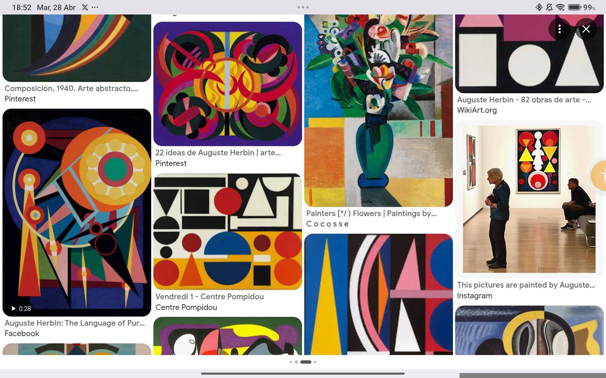 ManuelV223's tweet image. Auguste #Herbin
(29/4/1882, Quiévy/FRA--31/1/1960, París)
#Pintor 'FRA' de arte moderno, dedicado a pinturas cubistas y abstractas de coloridas figuras geométricas. Cofund. de los grupos Abstraction_Création y Salon des Réalités Nouvelles; apoyaron el arte abstracto no figurativo