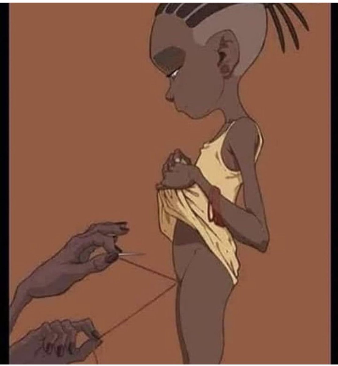 thegirdlengr's tweet image. My #FGM Torture💔
"Some 'Infibulated Girls'  Committed Suicide On Their Wedding Night Because They Were Scared To Face The Pain Of Being Penetrated By Their Husbands!"

Asha Ismail Recounts:
"I was five years old when my mother took me to Moyale, a small town in Kenya, where my