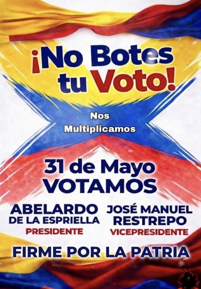 Recuerda:

NO BOTES TU VOTO!