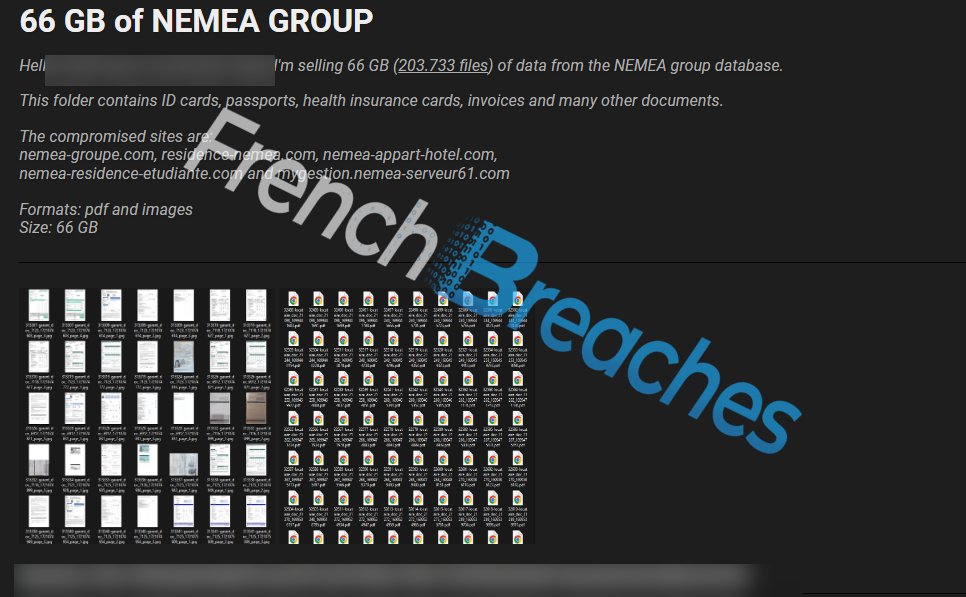 seblatombe's tweet image. 🔴🇫🇷 Un hacker vend plus de 200 000 cartes d’identité, passeports, cartes Vitale, IBAN et autres documents sensibles de Français (66 Go de données).

Fuite issue du groupe Nemea, qui a conservé ces documents pendant 3 ans.

Allô la CNIL ?!