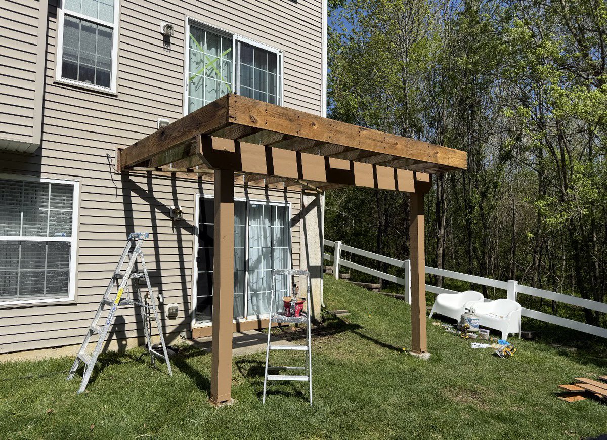 testinospaint's tweet image. Before, during, and after our deck refresh project in Westampton, New Jersey! New deck, new boards, and all new railings! 

#testinospainting #homeimprovement #nj #deckrefresh #beforeandafter