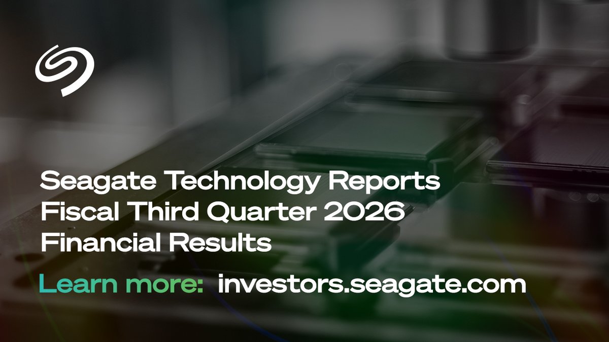 Seagate tweet media