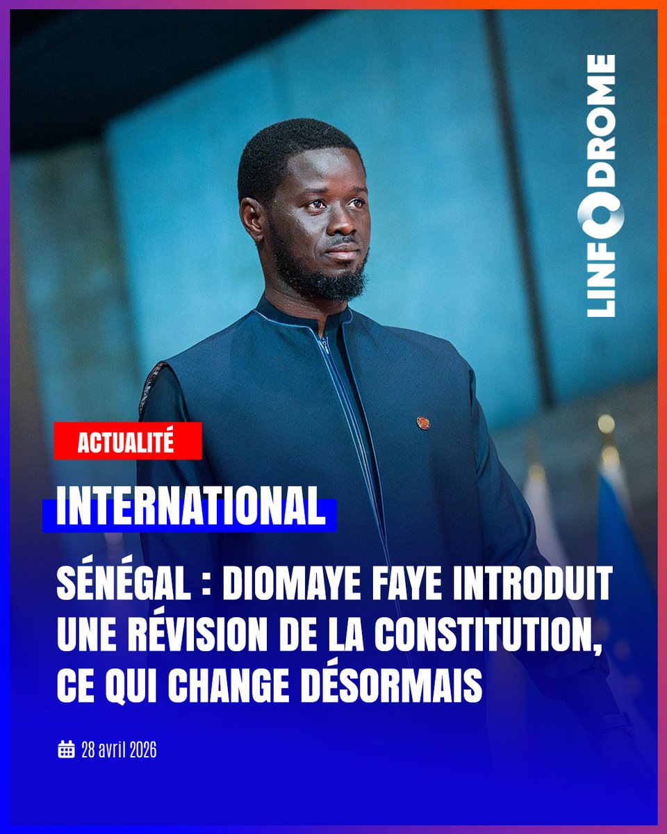 Linfodrome's tweet image. 9 grandes innovations intègreront la loi fondamentale sénégalaise des années « Wade ».

Diomaye Faye procède à la création d'une Cour constitutionnelle, à la modification du jeu électoral avec la CENI qui fait son entrée dans l’appareil de gouvernance électorale etc.

#Linfodrome