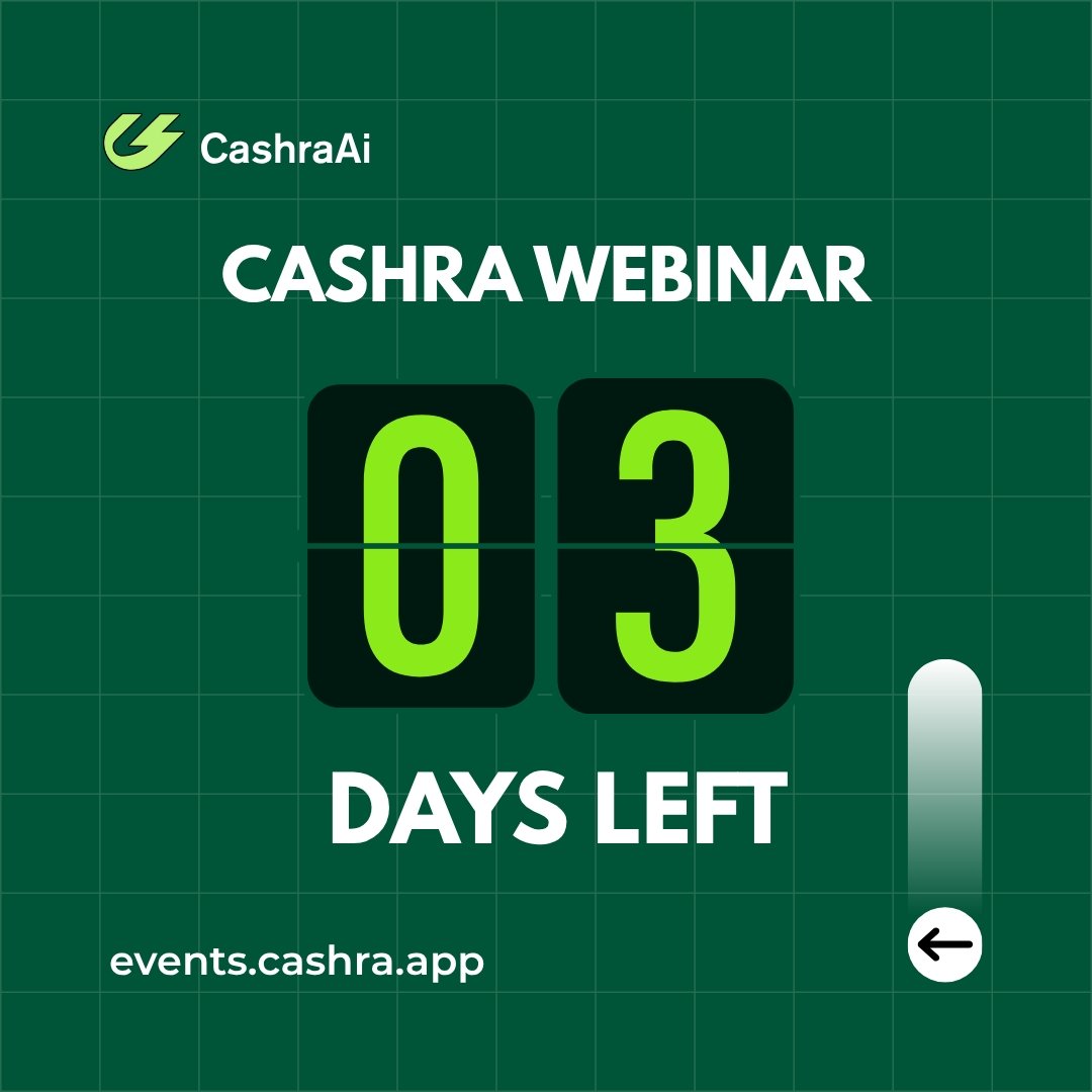 CashraAi's tweet image. 3 days to go!
Your money isn’t the problem.
Your system is.
Fix it at our webinar.
Register now at events.cashra.app
Powered by CashraAi

#CashraAi #MoneyTwitter #FinancialDiscipline #SmartMoney #FintechNigeria