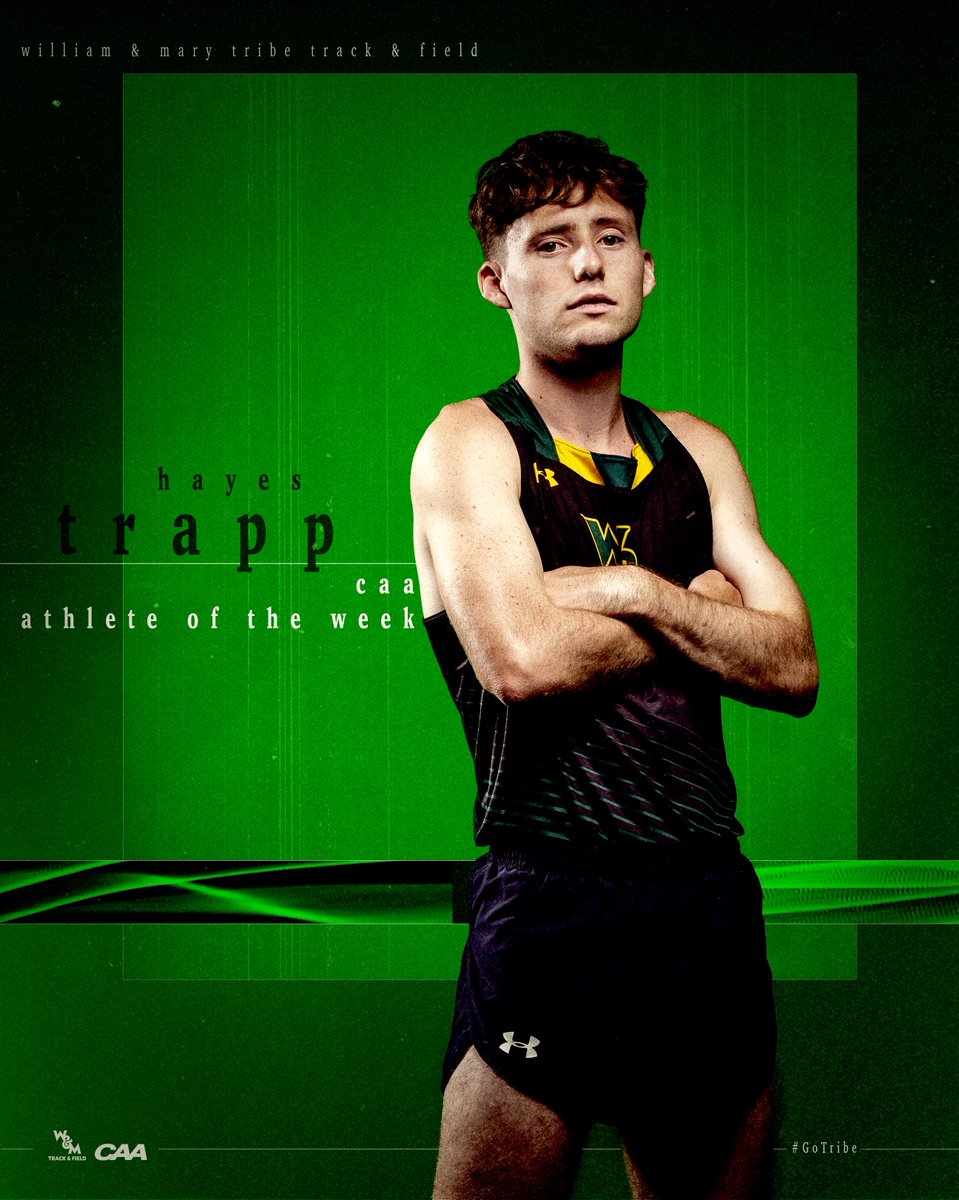 WMTribeXCTF's tweet photo. Sweep the men’s weekly awards? Sounds good to us. 😎

Congrats to Hayes Trapp and Uriah Harris on being named CAA Men’s Outdoor Athletes of the Week.

#GoTribe https://t.co/CpGef3U5xe