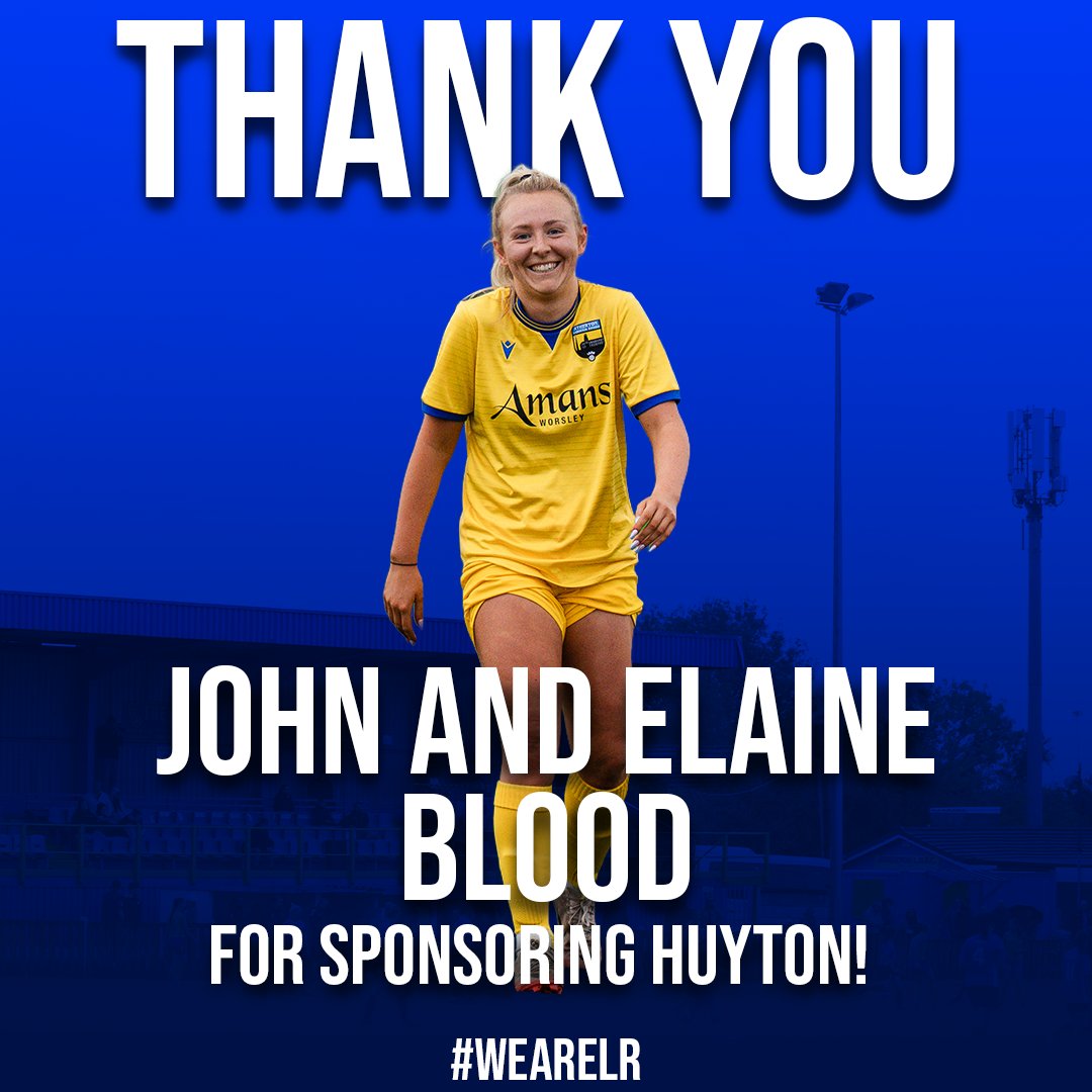 ALRLadies's tweet image. 🤝𝗧𝗵𝗮𝗻𝗸 𝘆𝗼𝘂 𝗝𝗼𝗵𝗻 𝗮𝗻𝗱 𝗘𝗹𝗮𝗶𝗻𝗲 𝗕𝗹𝗼𝗼𝗱!

A big thank you to John and Elaine Blood for sponsoring captain Amy Huyton this season - our Goal of the Season winner, leading by example! 💪

#WeAreLR