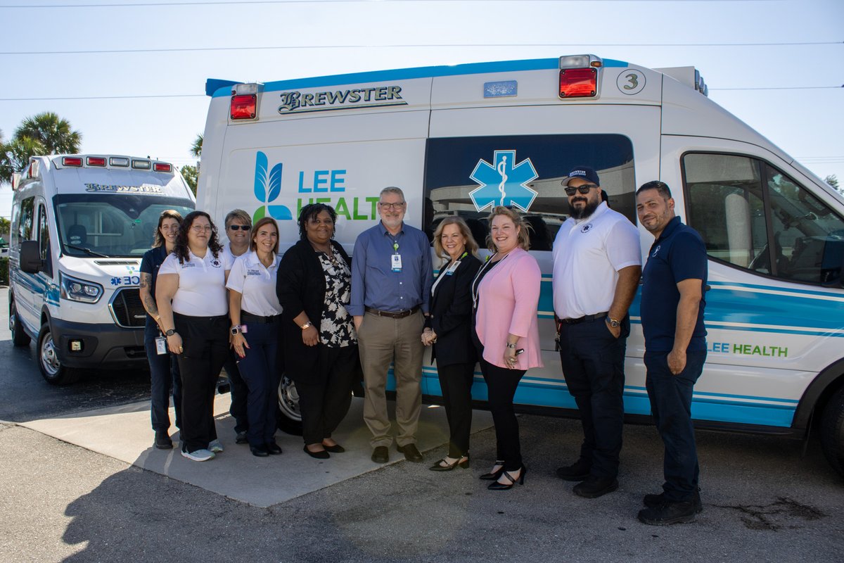 Lee_Health's tweet image. These vehicles will serve patients of #LeeHealth and notably feature our brand and logo, reflecting our commitment to high-quality care across Southwest Florida.
#BrewsterAmbulance #EMS @BrewsterEMS