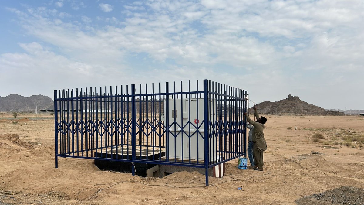استمرار الأعمال في التركيبات الكهربائية في المنطقة الصناعية بمحافظة رنيه (الواجهة الاقتصادية)