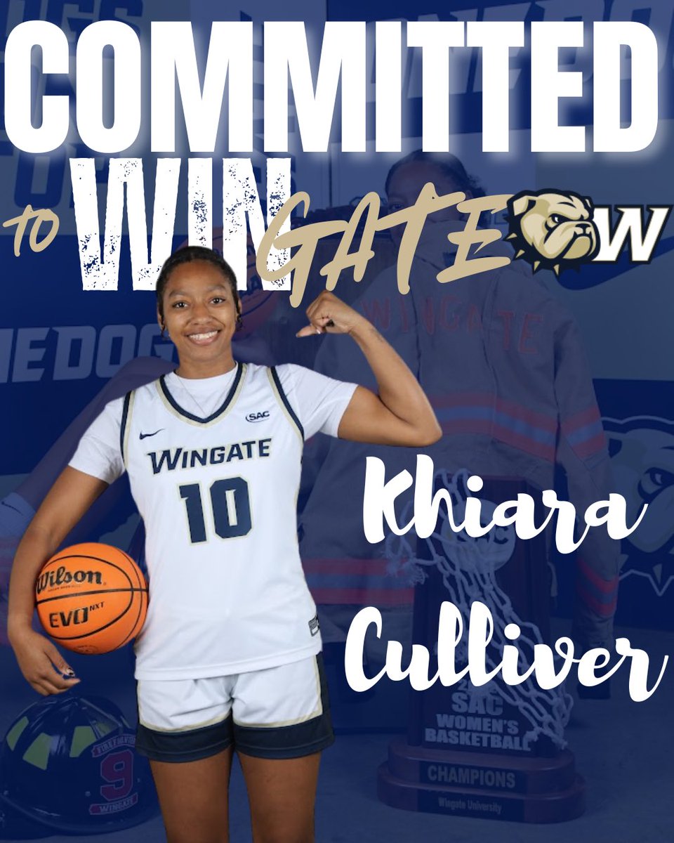 KhiaraCulliver_'s tweet image. ALL GLORY TO GOD!! 🙏🏾
Officially committed to Wingate University!! Let’s work 💙 #Committed #GoBulldog