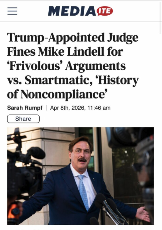 Mike Lindell Legal Defense Fund tweet media