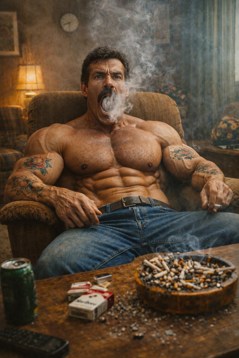 DirkKojak's tweet image. My stepdad was a chainsmoker (and a smoke exhibitionist)
#alpha #muscle #daddy #machomen #smoking