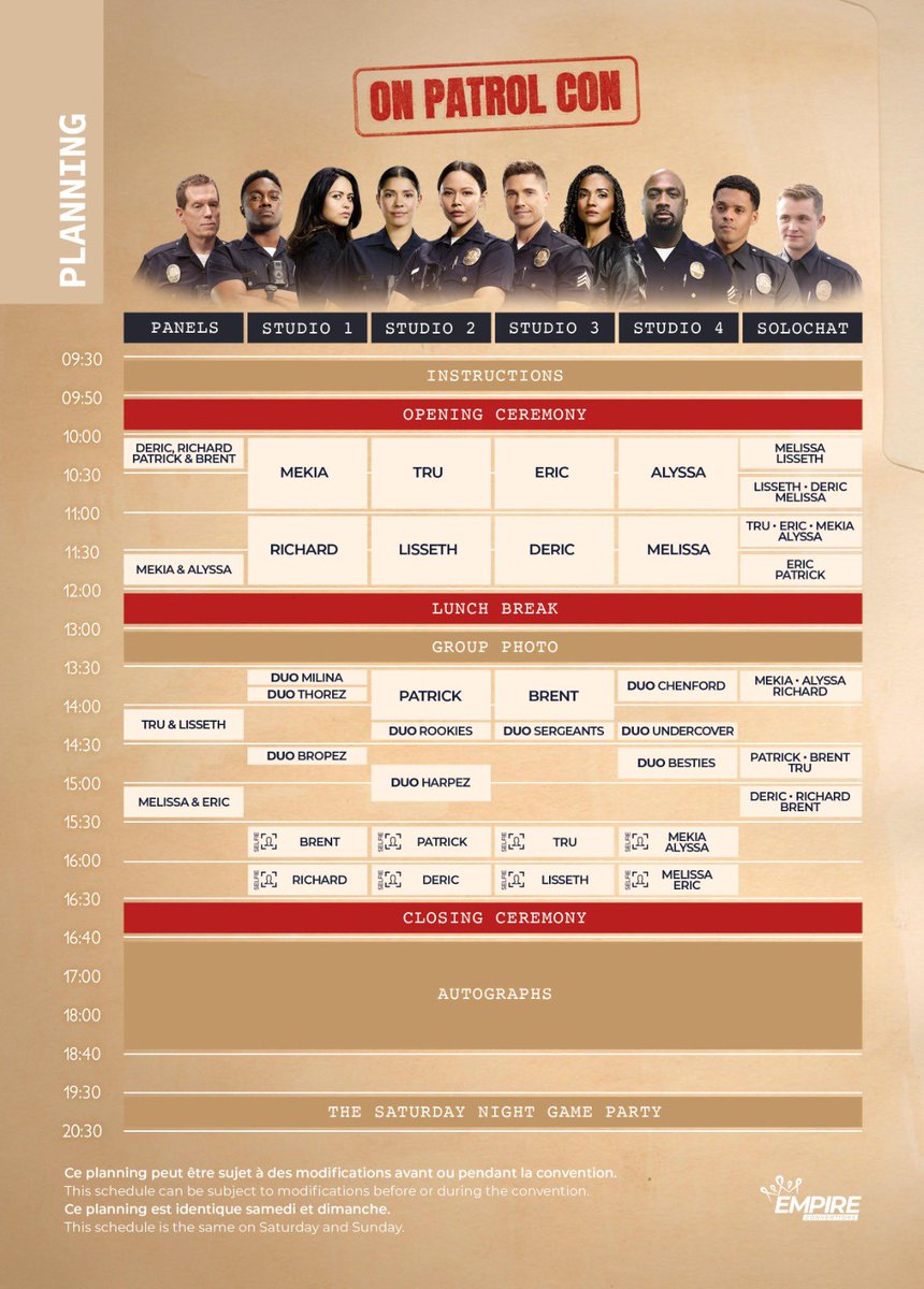 EmpireConv's tweet photo. #OPC: Voici les instructions et le planning de la convention, celui-ci est le même pour les deux jours ! Merci de bien lire attentivement. ⚠️‼️ // Here are the instructions and the schedule of the convention, it’s the same for both days! Please read carefully! ⚠️‼️

Read here/Lire ici: https://t.co/WU8WorrZJr