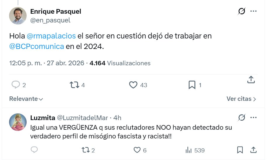 ⚫🔴NUNCA LO OLVIDES.
Anota bien este nombre: Enrique Pasquel <a href="/en_pasquel/">Enrique Pasquel</a>, extrabajador del Diario El Comercio, de propiedad, en su momento, del Marcelo Odebrecht peruano, José Alejandro Graña Miró Quesada, alias alejín: este individuo Enrique Pasquel nunca tuvo las agallas de