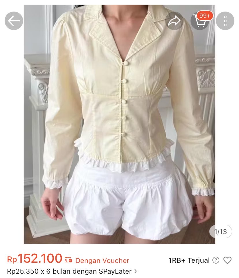 cip4puffy's tweet photo. new, buang tag doang
longsleeve blouse aesthate yourlife sz s
95k https://t.co/5yt5yxxuFP