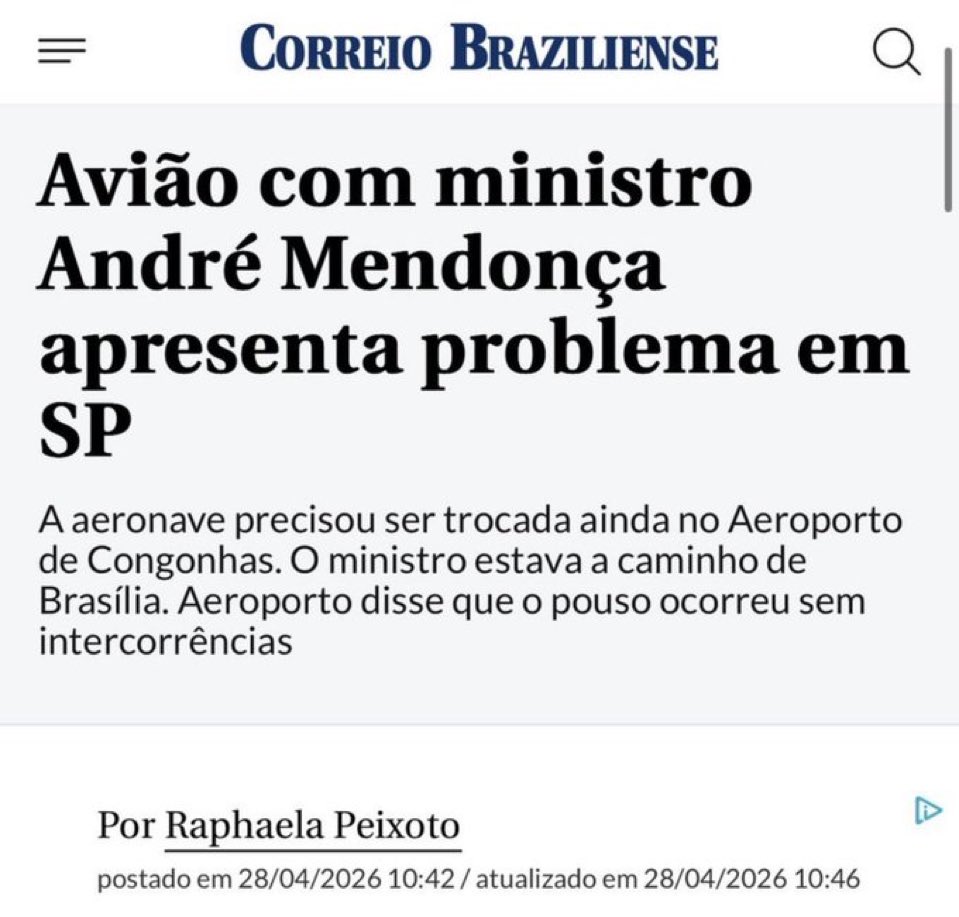 Seria prudente o ministro André Mendonça tomar cuidado com raios. Mas, por outro lado, já pode jogar na Mega-Sena e ganhar sozinho. 🤡