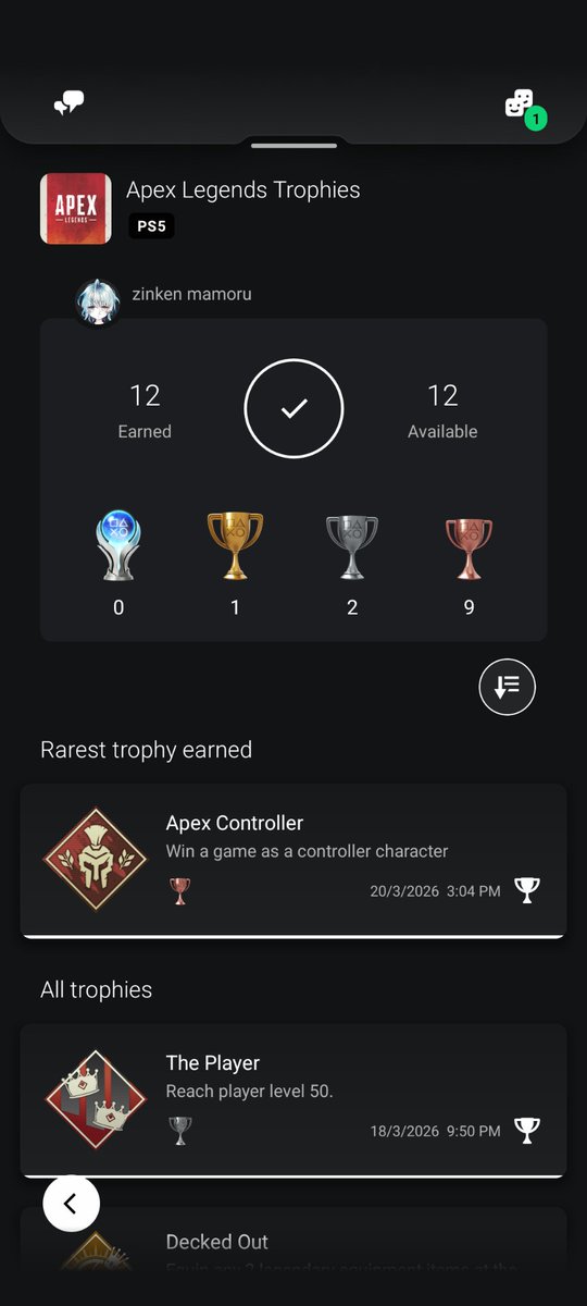 eguitey's tweet photo. APEXトロコン、数年ぶりにAPEX LEGENDSをやってみたら環境が変わりすぎて、というかキンキャニ、ワールドエッジしかマップを知らないおじいさんが新マップでいきなり勝つのは難しかった。カジュアルだと勝てないからランクで味方についていきながらR-99で無双してたらトロコンできた。 https://t.co/M0DtFIezCZ