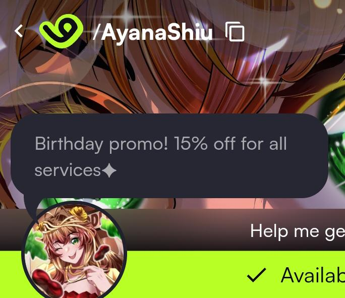 AyanaShiu's tweet image. okay noodly buns, here special birthday gift from me

🎉𝟏𝟓% 𝑶𝑭𝑭 𝒂𝒍𝒍 𝒔𝒆𝒓𝒗𝒊𝒄𝒆𝒔!! 🎉

thank you so much for all the support this april! 
good deal right?? go check my VGen now!!🌸

#VtuberAssets #VGenComm