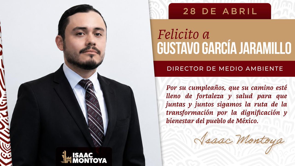 isaacsolar's tweet image. Felicito a Gustavo García Jaramillo, Director de Medio Ambiente, por su cumpleaños. 🥳🌿
#Naucalpan #MedioAmbiente