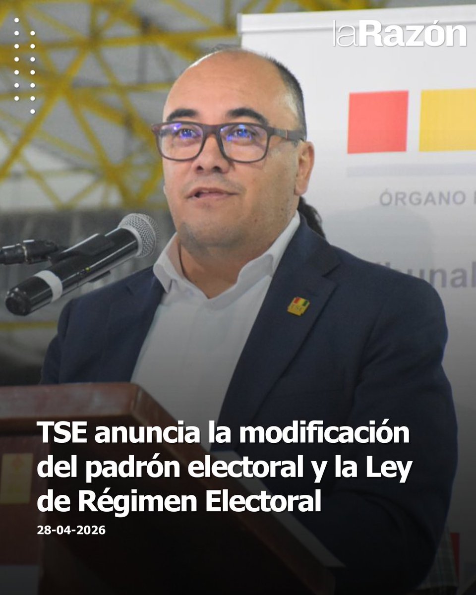 LaRazon_Bolivia's tweet image. #Nacional | El presidente del Tribunal Supremo Electoral (TSE), Gustavo Ávila, anunció que se trabajará en un nuevo padrón electoral y la Ley de Régimen Electoral. Entre los cambios, se buscará eliminar el certificado de idiomas a los candidatos, sustitución de candidaturas a